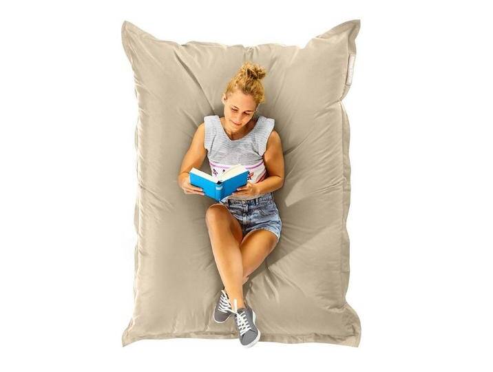 Green Bean Sitzsack Square XL (Riesensitzsack 120x160cm 270 Liter Kinder & Erwachsene, Bean Bag EPS Perlen Füllung Sitzkissen Liegekissen), Waschbar Wetterfest Lounge Chair Sitzkissen Bodenkissen von OTTO