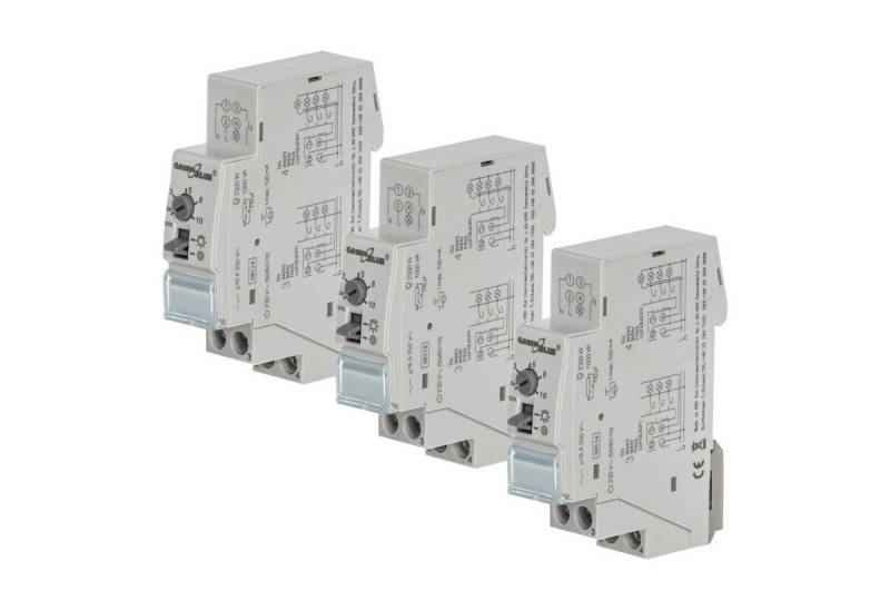 GreenBlue Schalter GB114 Treppenlicht-Zeitschalter Zeitschaltuhr (3-St), 2300W – DIN-Schienen-Timer Zeitschalter von GreenBlue