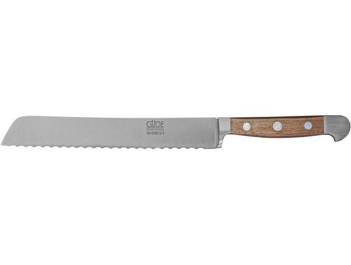 Güde Messer Solingen Brotmesser Güde Alpha Brotmesser 21cm Linkshand, Walnuss von OTTO