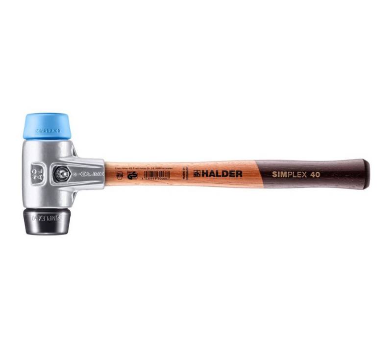 Gummihammer HALDER SIMPLEX Schonhammer Ø 40 mm TPE-soft blau / Gummi schwarz mit Gummihammer HALDER SIMPLEX Schonhammer Ø 40 mm TPE-soft blau / Gummi schwarz mit von OTTO