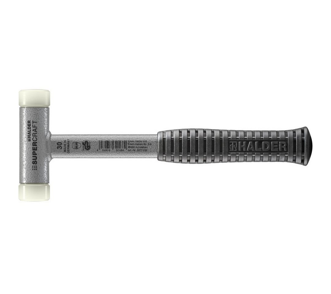 Gummihammer HALDER SUPERCRAFT Schonhammer Ø 30 mm rückschlagfrei mit bruchsicherem von OTTO