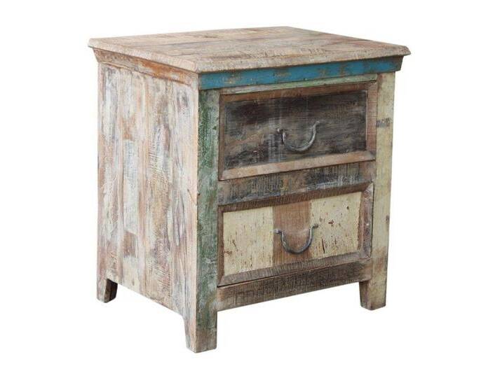 Guru-Shop Beistellschrank Vintage Beistellschrank, Kommode,.., bunt, Mangoholz, Modell 2 von OTTO