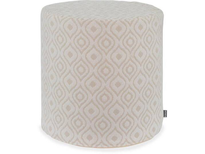 H.O.C.K. Sitzhocker Greta Hocker Pouf Ø45x45cm weiß, Hocker: Bequem, vielseitig, Wohnzimmer, Schlafzimmer & Flur, weiß von OTTO
