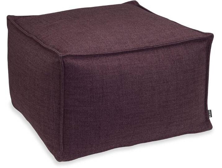 H.O.C.K. Sitzhocker Livigno Bean Cube Pouf 55x55x35cm, Hocker: Bequem, vielseitig, Wohnzimmer, Schlafzimmer & Flur, lila, lila von OTTO