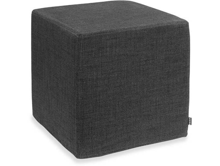 H.O.C.K. Sitzhocker Livigno Cube / Sitzwürfel 45x45x45cm, Hocker: Bequem, vielseitig, Wohnzimmer, Schlafzimmer & Flur, anthrazit von OTTO