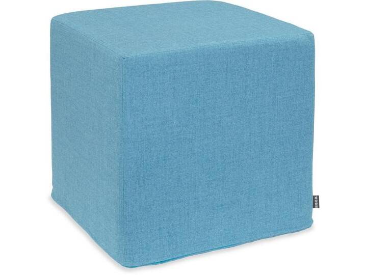 H.O.C.K. Sitzhocker Livigno Cube / Sitzwürfel 45x45x45cm, Hocker: Bequem, vielseitig, Wohnzimmer, Schlafzimmer & Flur, blau, hellblau von OTTO