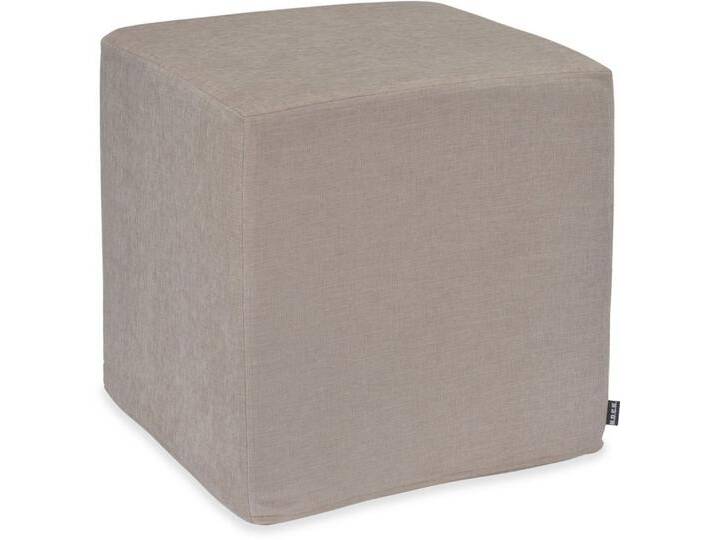 H.O.C.K. Sitzhocker Lucky Hocker Cube eckig 45x45x45cm beige taupe col. 002, Hocker: Bequem, vielseitig, Wohnzimmer, Schlafzimmer & Flur, beige von OTTO