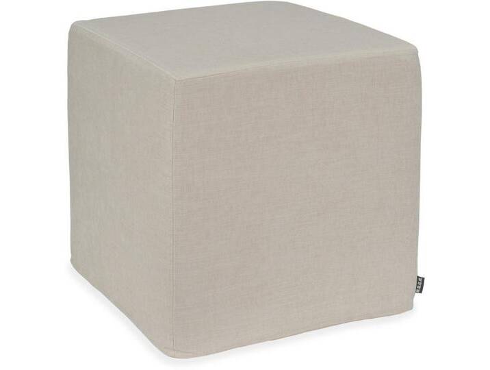 H.O.C.K. Sitzhocker Lucky Hocker Cube eckig 45x45x45cm creme ecru col. 001, Hocker: Bequem, vielseitig, Wohnzimmer, Schlafzimmer & Flur von OTTO
