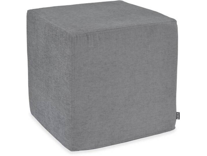 H.O.C.K. Sitzhocker Lucky Hocker Cube eckig 45x45x45cm grau col. 27, Hocker: Bequem, vielseitig, Wohnzimmer, Schlafzimmer & Flur, schwarz von OTTO