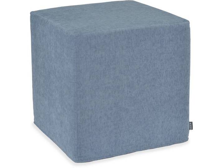 H.O.C.K. Sitzhocker Lucky Hocker Cube eckig 45x45x45cm hellblau col. 17, Hocker: Bequem, vielseitig, Wohnzimmer, Schlafzimmer & Flur, blau von OTTO