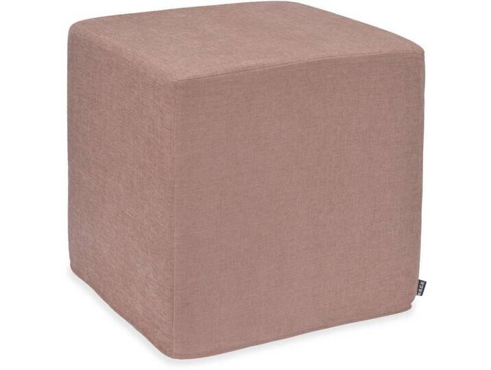 H.O.C.K. Sitzhocker Lucky Hocker Cube eckig 45x45x45cm rosé col. 615, Hocker: Bequem, vielseitig, Wohnzimmer, Schlafzimmer & Flur, rosa von OTTO
