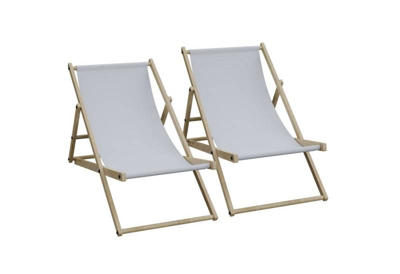 HAGO Gartenliege 2er Set Liegestuhl Doppelpack Strandliege Liege Stuhl Strand Sonnenlie von HAGO