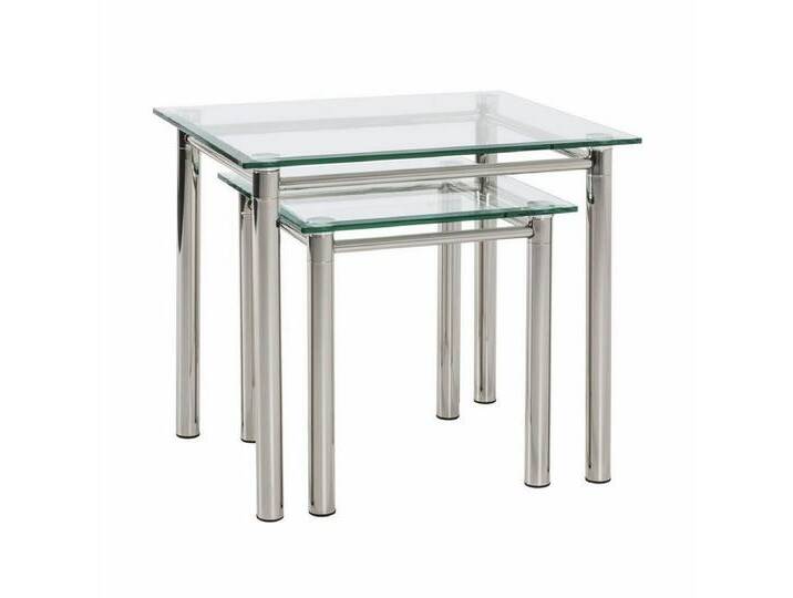 HAKU Beistelltisch Haku Beistelltisch aus Chrom/Glas B/T/H 60x50x53 cm von OTTO