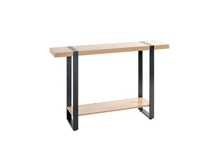HAKU Konsolentisch SARAGOSSA 3 Konsole - eiche-schwarz - Metall - H. 82cm x B. 120cm (1xKonsole, Beistelltisch - Schminktisch) von OTTO