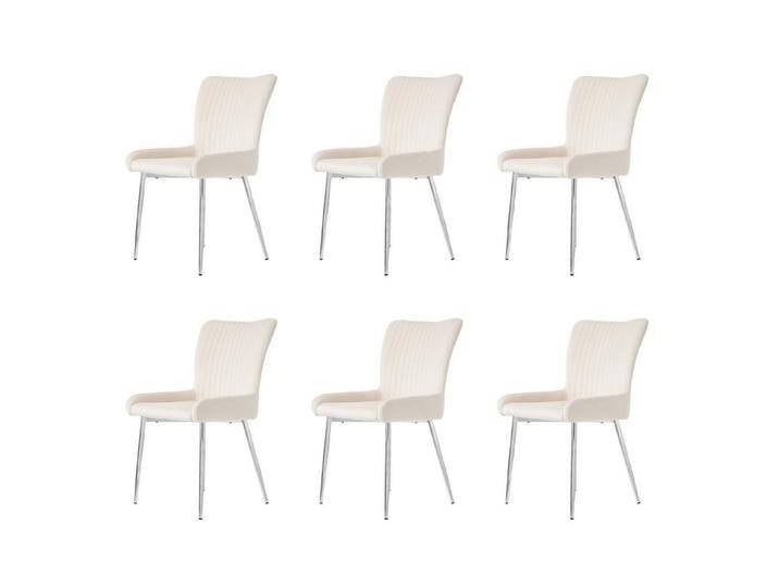HAUSS SPOLE Esszimmerstuhl Polsterstuhl Relaxsessel mit verstellbare Metallbeine, Samtbezug (Wohnzimmer,4-Fußstuhl,Polsterstuhl, 6 St) von OTTO