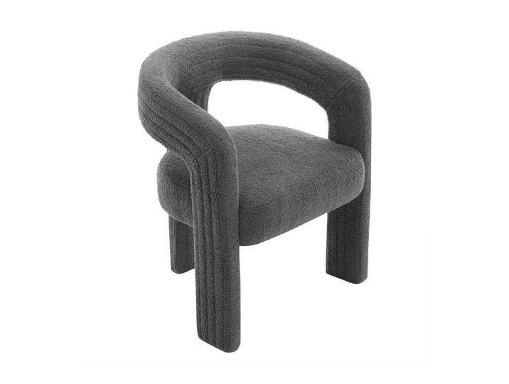 HAUSS SPOLE Ohrensessel mit Teddy gepolstertes Einzelsofa für Wohnzimmer, Schlafzimmer Grau (Wohnzimmersessel, Relaxsessel, Lehnstuhl, Fernsehsessel, 1-St., 75*62.5*47cm), gepolstertes Einzelsofa mit U-förmige Rückenlehne von OTTO