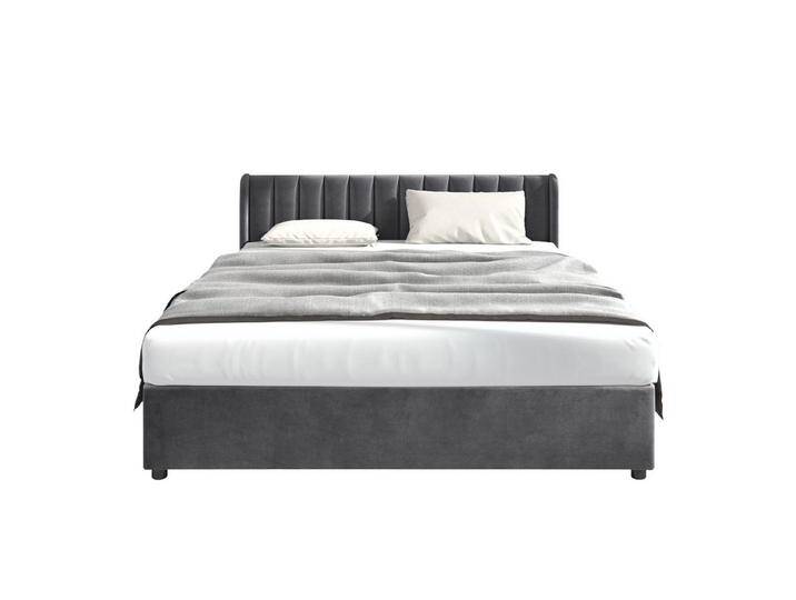 HAUSS SPOLE Polsterbett Doppelbett Polsterbett Funktionsbett Bettrahmen Holzbett (Einfach zu installieren, 180 x 200 cm), Schlichter und stilvoller Samt-Look von OTTO