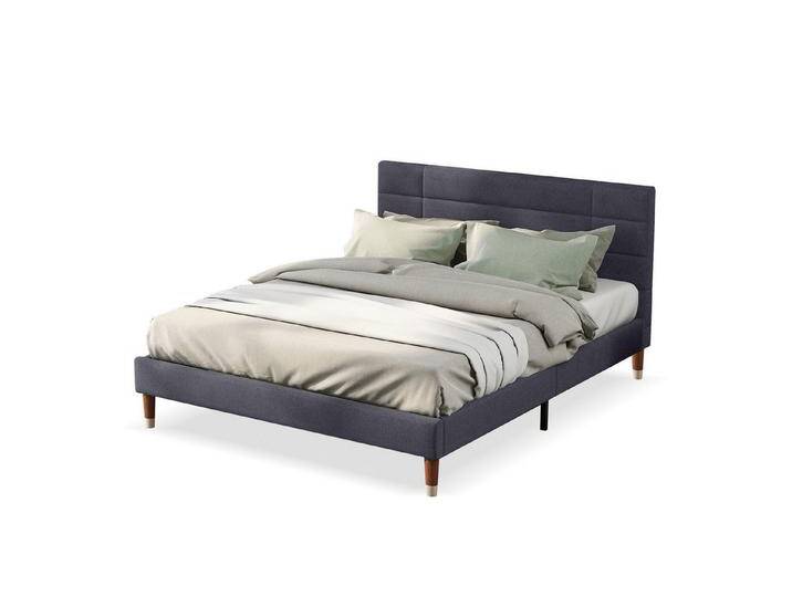 HAUSS SPOLE Polsterbett Polsterbett Doppelbett Jugendbett Gästebett Bettgestell (mit Matratze oder ohne Matratze), grau, ohne-Matratze, Dunkelgrau von OTTO