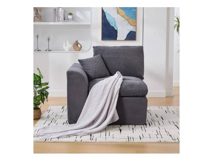 HAUSS SPOLE Relaxsessel Moderne Einzelsessel Polstersessel Wohnzimmersofa mit Abnehmbare Bezug, grau, Grau von OTTO