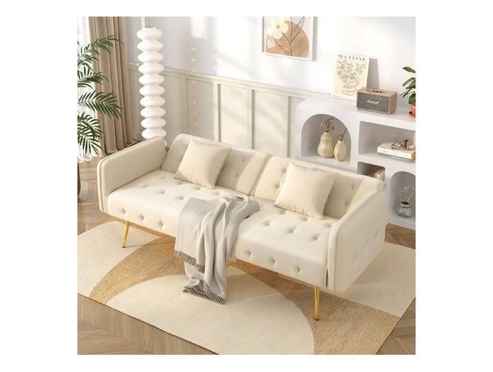 HAUSS SPOLE Schlafsofa mit Schlaffunktion,2er-Set Tagesbett mit verstellbarer Rückenlehne, beige, Beige HAUSS SPOLE Schlafsofa mit Schlaffunktion,2er-Set Tagesbett mit verstellbarer Rückenlehne, beige, Beige von OTTO