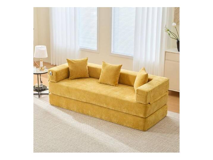 HAUSS SPOLE Schlafsofa mit Schlaffunktion,Modulares Relaxsofa mit Seitentaschen, gelb, Senfgelb HAUSS SPOLE Schlafsofa mit Schlaffunktion,Modulares Relaxsofa mit Seitentaschen, gelb, Senfgelb von OTTO