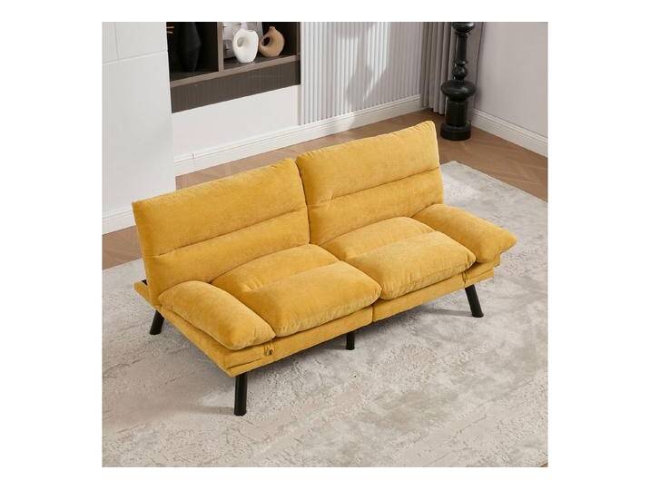 HAUSS SPOLE Schlafsofa mit Schlaffunktion,Zweisitzer Relaxsofa mit verstellbarer Rückenlehne, gelb, Senfgelb HAUSS SPOLE Schlafsofa mit Schlaffunktion,Zweisitzer Relaxsofa mit verstellbarer Rückenlehne, gelb, Senfgelb von OTTO