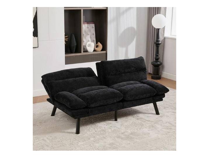 HAUSS SPOLE Schlafsofa mit Schlaffunktion,Zweisitzer Relaxsofa mit verstellbarer Rückenlehne, schwarz, Schwarz HAUSS SPOLE Schlafsofa mit Schlaffunktion,Zweisitzer Relaxsofa mit verstellbarer Rückenlehne, schwarz, Schwarz von OTTO