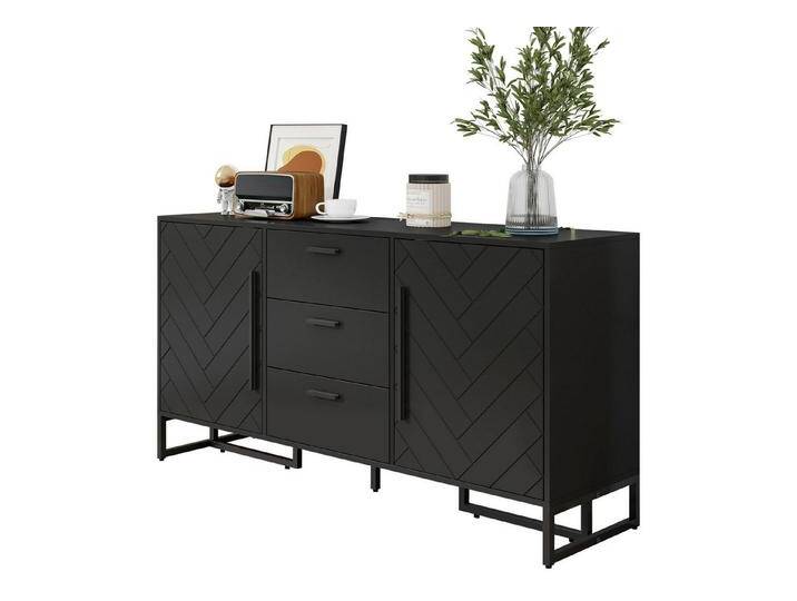 HAUSS SPOLE Sideboard Beistellschrank Kommode mit 2 Verstellbare Trennwand, 3 Schubladen von OTTO