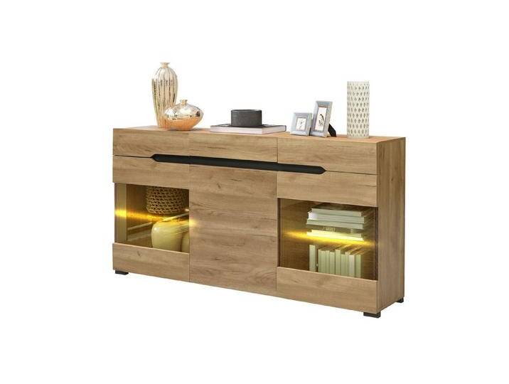 HAUSS SPOLE Sideboard Schubladenkommode, Sideboard Highboard Kommode (Möbel 3 Türen 3 Schubladen Moderne Kommode) von OTTO