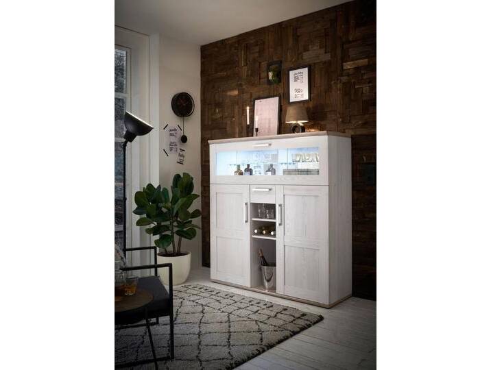 HBZ Barschrank Romance (1-St) im Landhausstil, Highboard mit Bar, weiß von OTTO