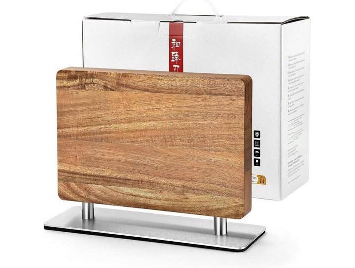 HEZHEN Magnet-Messerblock Magnetischer Messerhalter Holz Doppelseitiger Magnet Akazienholz von OTTO