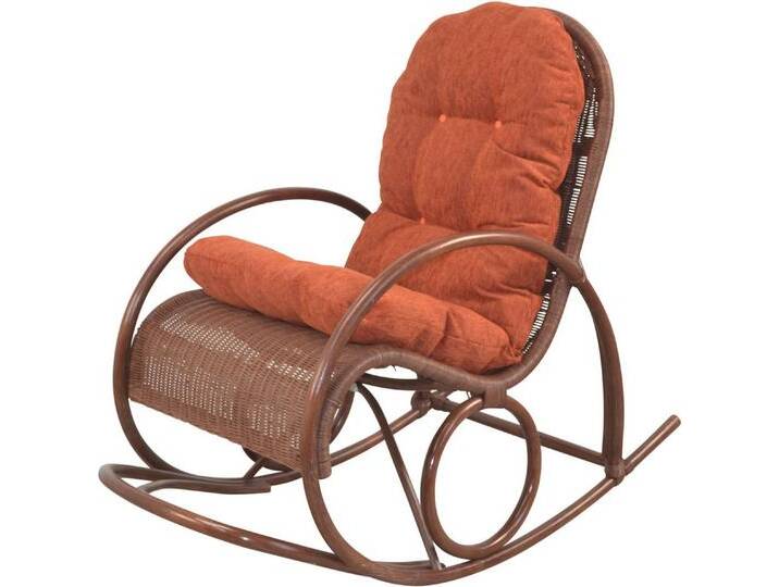 HOFMANN LIVING AND MORE Schaukelsessel (1-St), Handgeflochten, braun von OTTO