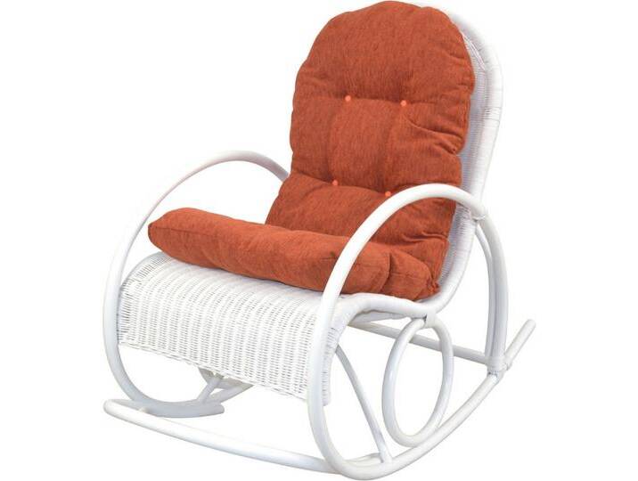 HOFMANN LIVING AND MORE Schaukelsessel (1-St), Handgeflochten, weiß von OTTO