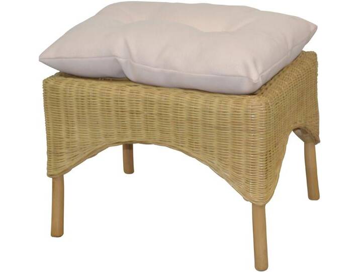 HOFMANN LIVING AND MORE Sitzhocker (1 St., Inklusive Sitzkissen), Hocker mit Kissen, beige von OTTO