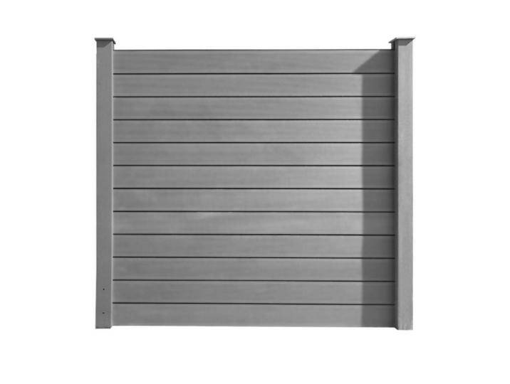HORI Zaun WPC Sichtschutzzaun Stecksystem, Gartenzaun witterungsbeständig, (Komplettset, 15-St., 3x Sichtschutzzaun 4x Verbindungspfosten 4x Konsole 4x Pfostenkappe), 3x Sichtschutzzaun 4x Verbindungspfosten 4x Konsole 4x Pfostenkappe von OTTO