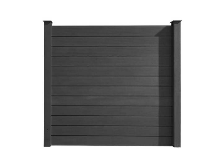 HORI Zaun WPC Sichtschutzzaun Stecksystem, Gartenzaun witterungsbeständig, (Komplettset, 7-St., 1x Sichtschutzzaun 2x Verbindungspfosten 2x Konsole 2x Pfostenkappe), 1x Sichtschutzzaun 2x Verbindungspfosten 2x Konsole 2x Pfostenkappe von OTTO