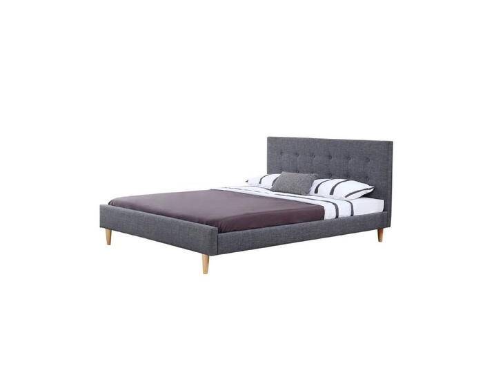 HTI-Living Bett Bett 140 x 200 cm Linn (Stück, 1-tlg., 1x Bett Linn inkl. Lattenrost, ohne Matratze), Bettgestell inkl. Lattenrost, grau von OTTO