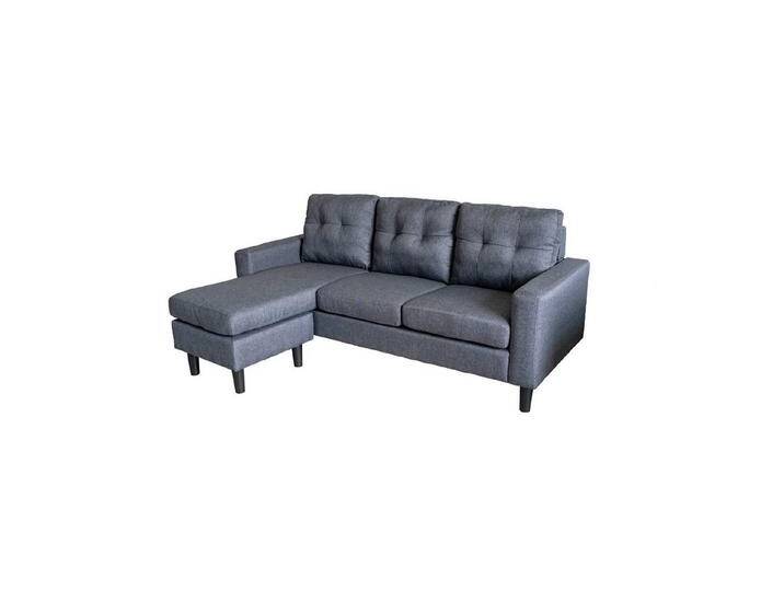 HTI-Living Ecksofa Ecksofa Reva Grau, Stück 1 Teile, Dreisitzer mit Hocker variable Stellmöglichkeiten, grau HTI-Living Ecksofa Ecksofa Reva Grau, Stück 1 Teile, Dreisitzer mit Hocker variable Stellmöglichkeiten, grau von OTTO
