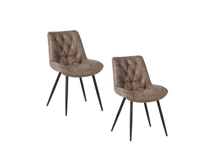 HTI-Living Esszimmerstuhl Esszimmerstuhl Antikhellbraun 2er Set Loryn (Set, 2 St), Küchenstuhl, braun von OTTO