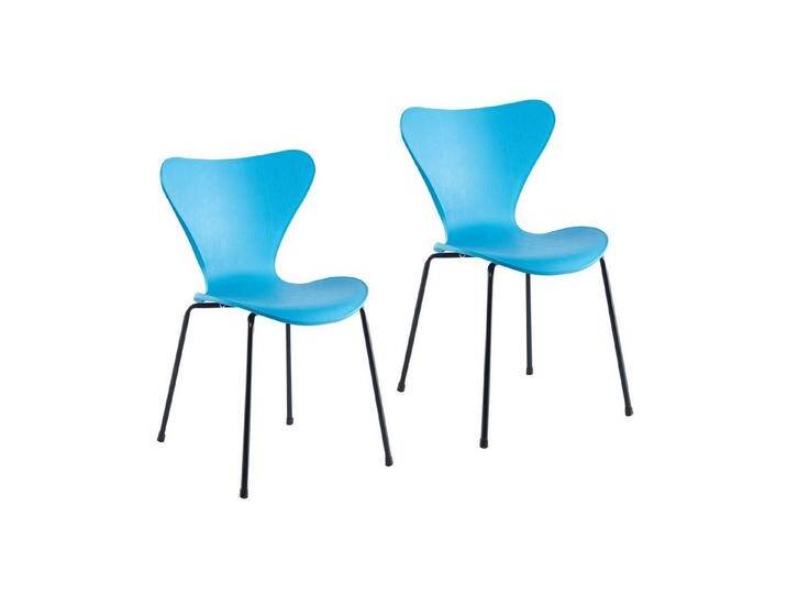 HTI-Living Esszimmerstuhl Esszimmerstuhl Rory 2er-Set (Set, 2 St), Küchenstuhl Besucherstuhl, blau, Blau von OTTO