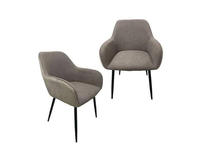 HTI-Living Esszimmerstuhl Stuhl Albany Soft Hellbraun 2er-Set (Set, 2 St), Esszimmerstuhl Armlehnenstuhl Polsterstuhl, braun von OTTO