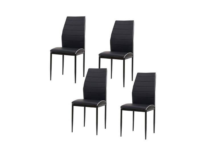 HTI-Living Polsterstuhl Esszimmerstuhl Madison Kunstleder Schwarz 4er-Set (Set, 4 St), Polsterstuhl, schwarz von OTTO