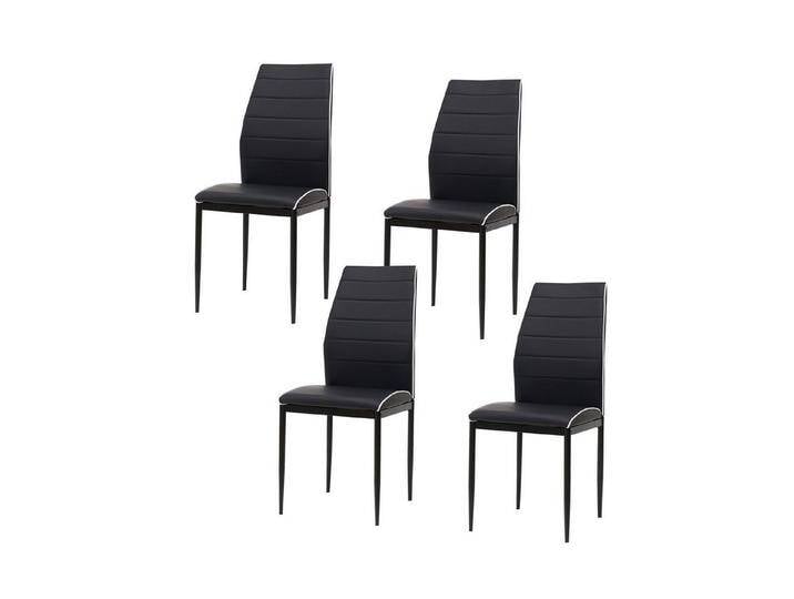 HTI-Living Polsterstuhl Esszimmerstuhl Madison Kunstleder Schwarz 4er-Set (Set, 4 St), Polsterstuhl, schwarz von OTTO