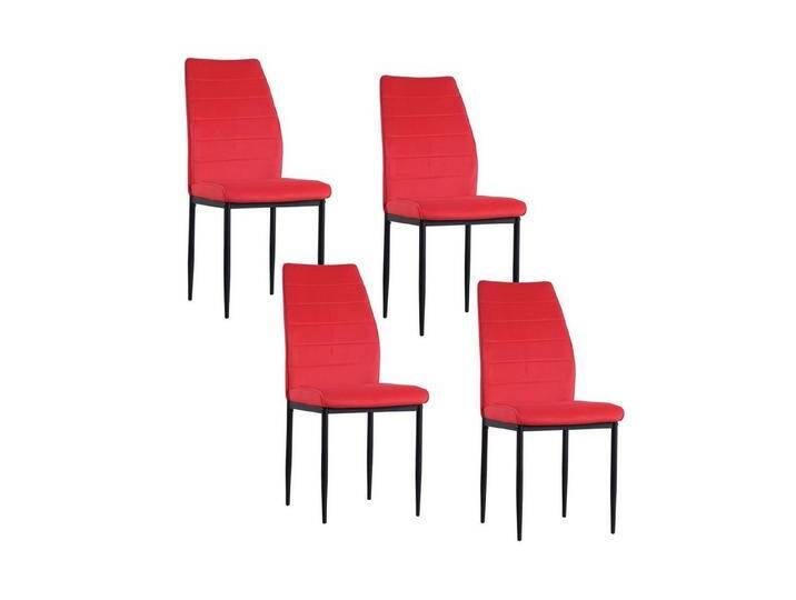HTI-Living Polsterstuhl Esszimmerstuhl Madison Samt Rot 4er-Set (Set, 4 St), Polsterstuhl Velvet, rot von OTTO