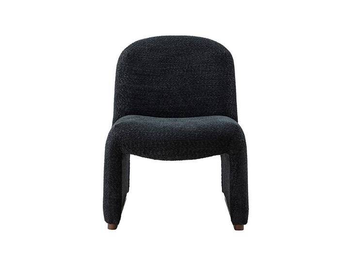 HULALA HOME Polsterstuhl moderner Loungesessel ergonomischer Polstersessel ohne Armlehnen, Gebogener Sitz, Mid-Century-Stil, schwarz, Schwarz HULALA HOME Polsterstuhl moderner Loungesessel ergonomischer Polstersessel ohne Armlehnen, Gebogener Sitz, Mid-Century-Stil, schwarz, Schwarz von OTTO