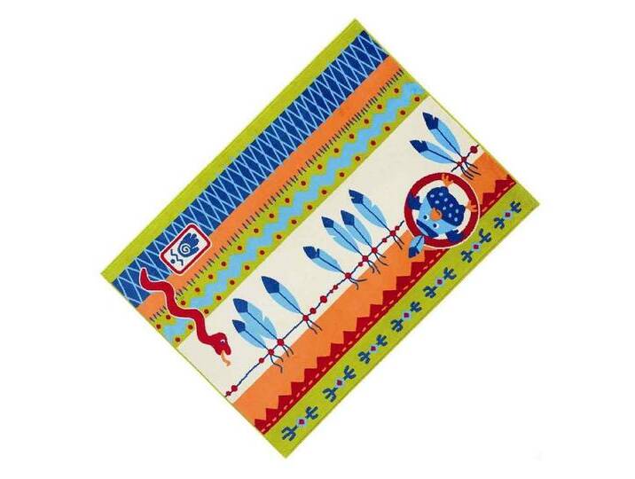 Haba Kinderteppich HABA 8076 Teppich kleiner Häuptling Kinderzimmer Kinder 100x140cm, rechteckig von OTTO
