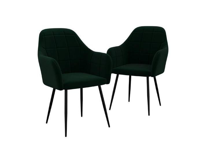 Hago HAGO Esszimmerstuhl HAGO24 Esszimmerstühle Grün Sessel 2er Set Polsterstuhl Retro-Design, grün von OTTO