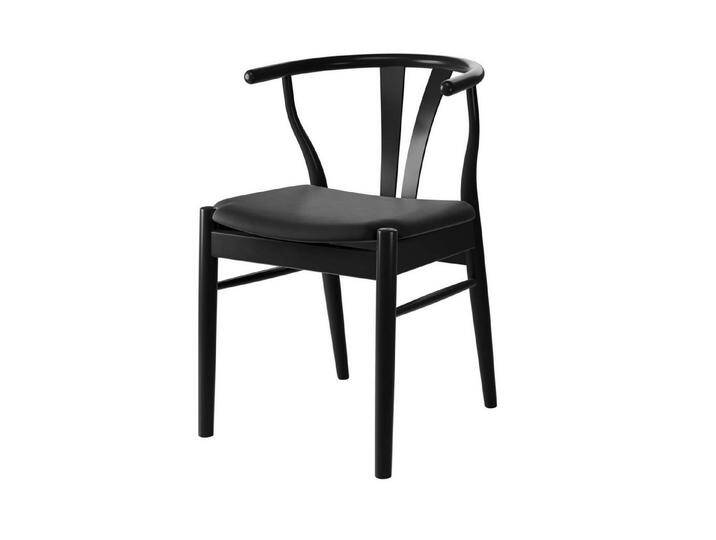 Hammel Furniture Stuhl Freja, Esszimmerstuhl, Wohnzimmerstuhl, Massivholz, gepolsterte Sitzfläche, versch. Farbvarianten, schwarz, Leder-Massivholz Hammel Furniture Stuhl Freja, Esszimmerstuhl, Wohnzimmerstuhl, Massivholz, gepolsterte Sitzfläche, versch. Farbvarianten, schwarz, Leder-Massivholz von OTTO