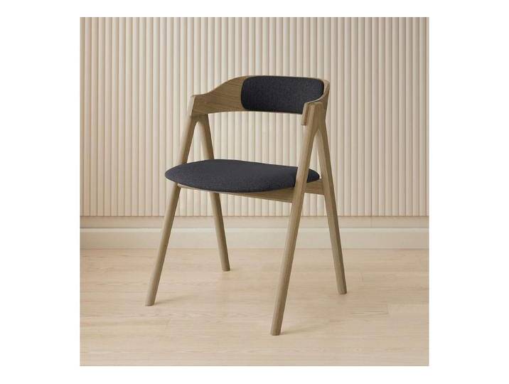 Hammel Furniture Stuhl Mette by Hammel (1 St), Massivholz, gepolsterte Sitz- & Rückenlehne, versch. Farbvarianten, grau, Massivholz-Stoff von OTTO