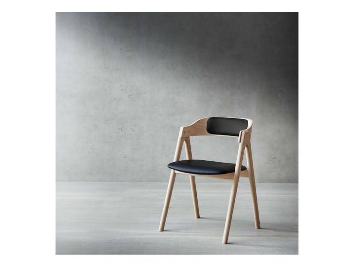 Hammel Furniture Stuhl Mette by Hammel (1 St), Massivholz, gepolsterte Sitz- & Rückenlehne, versch. Farbvarianten, schwarz, Leder-Massivholz von OTTO